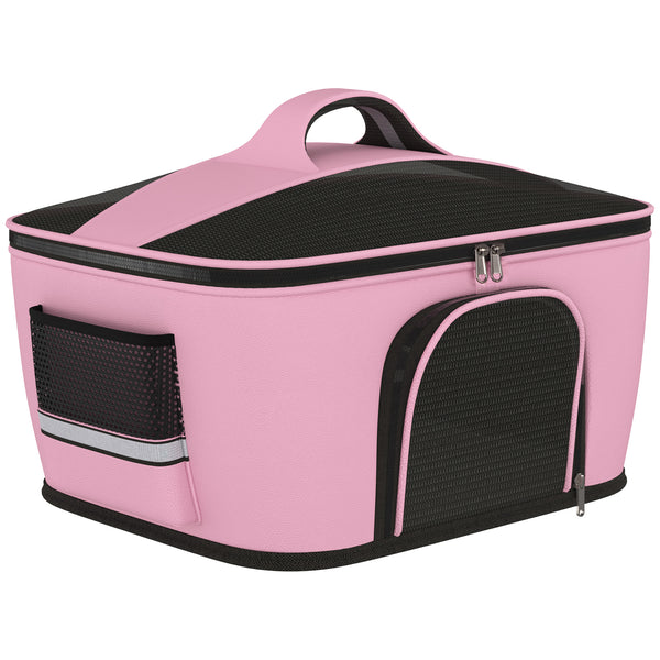 Tragetasche 50x35x36 cm für Hunde und Katzen 2 rosa Türen sconto