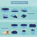 Piscina per Animali Domestici in Plastica Bordo Stabile 120x30 cm Blu -7