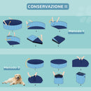 Piscina Pieghevole per Cani in PVC Azzurro Ø160x30h cm -7