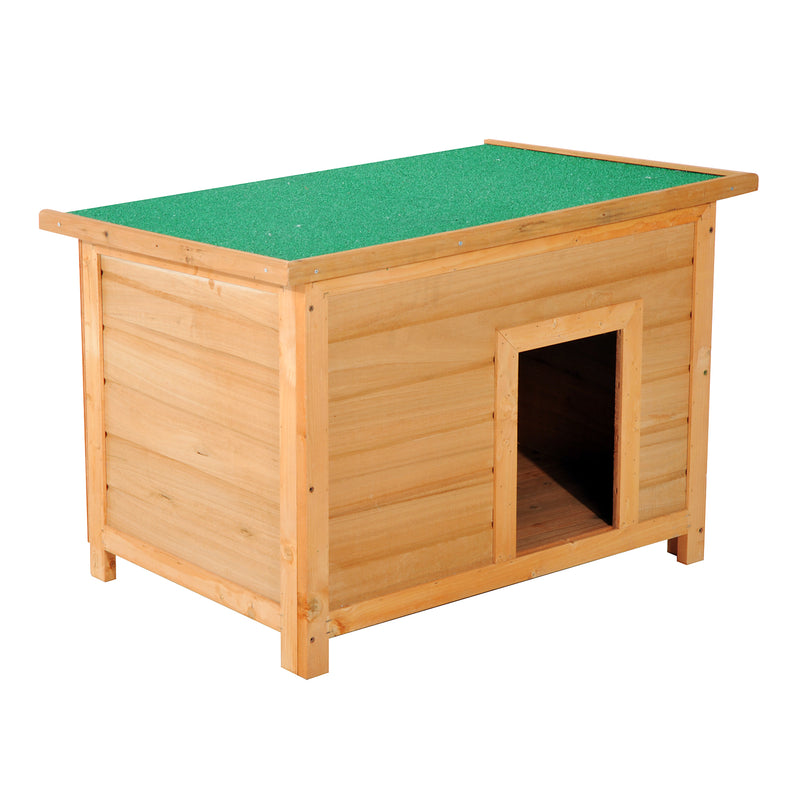 Cuccia per Cani Impermeabile da Esterno in Legno di Abete 85x58x58 cm -1