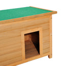 Cuccia per Cani Impermeabile da Esterno in Legno di Abete 85x58x58 cm -8