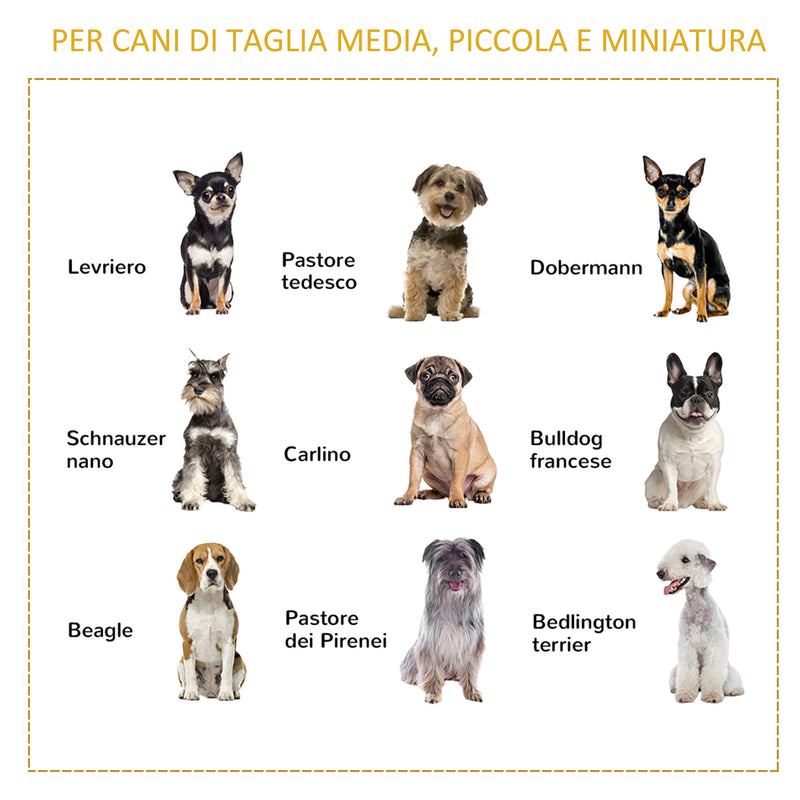 Gabbia Pieghevole per Cani Max 15 Kg 84,5x51,4x61 cm in Legno Bianco e Grigio-7