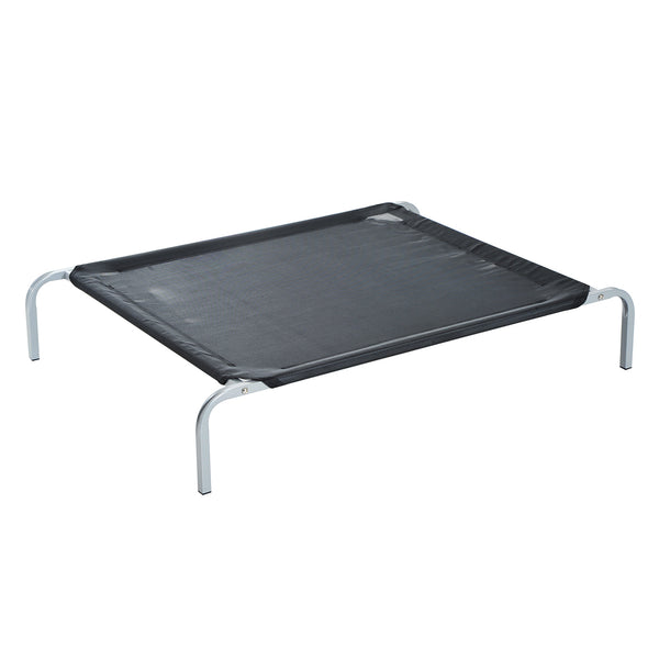 prezzo Tragbares Bett für Hunde 89 x 58 x 20 cm bis 18 kg aus Metall und schwarzem Netzstoff