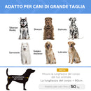 Brandina Portatile per Cani 122x92x23 cm Fino a 50Kg in Metallo e Tessuto Oxford Marrone-7