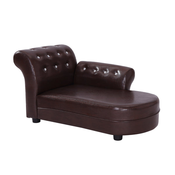 online Sofa Chaiselongue Ottomane für Tiere Braun 82,5 x 45 x 41,5 cm