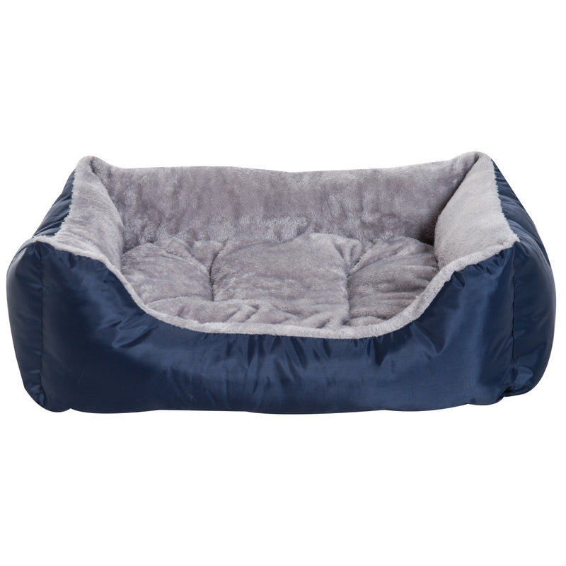 Cuccia Letto da interno per Cane Gatto con Cuscino Grigio blu 75x60x20 cm -4