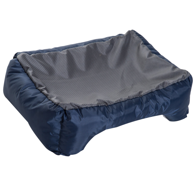 Cuccia Letto per Cane Gatto con Cuscino Imbottito Grigio blu 88x70x20 cm -7