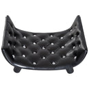 Divanetto Cuccia per Cani e Gatti in Similpelle e Legno Nero 58x43x25 cm -6