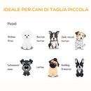 Cuccia per Cani e Gatti Rialzata Ø60x32 cm in Rattan Grigio Scuro-7