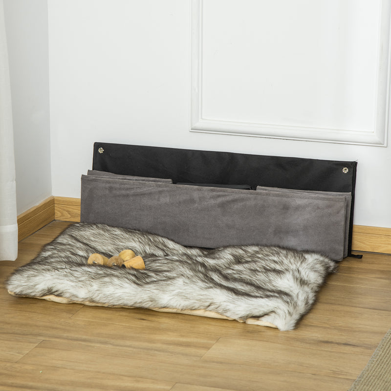 Cuccia per Cani e Gatti 81Lx56x23,5 cm in Legno MDF Grigia-8