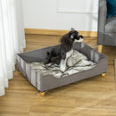 Cuccia per Cani e Gatti 81Lx56x23,5 cm in Legno MDF Grigia-9