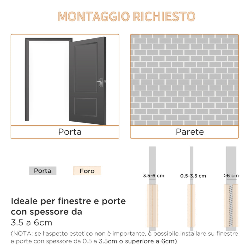 Gattaiola 25,2x6,5x34,2 cm per Vetro e Porte Bianca-5