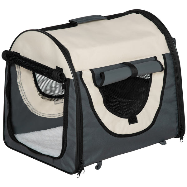 Faltbare Transportbox für Hunde und Katzen 46x36x41 cm Grau online