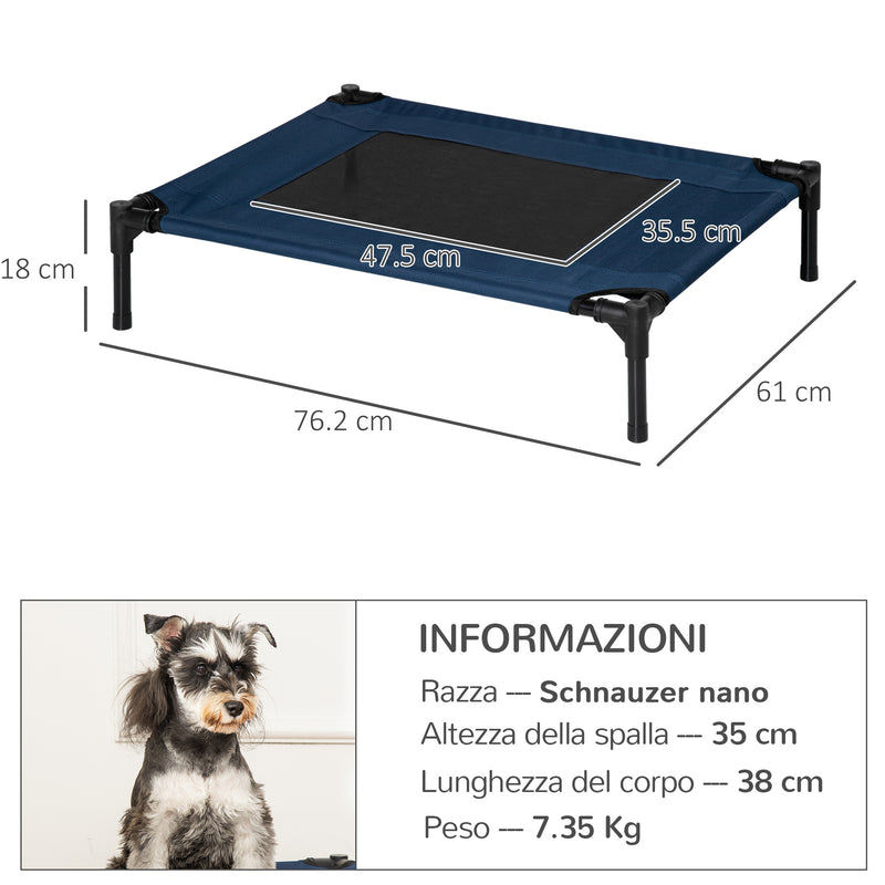 Brandina Pieghevole per Cani 76x61x18 cm  ComfyPet Blu-3