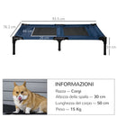 Brandina Pieghevole per Cani 92x76x18 cm  ComfyPet Blu-3