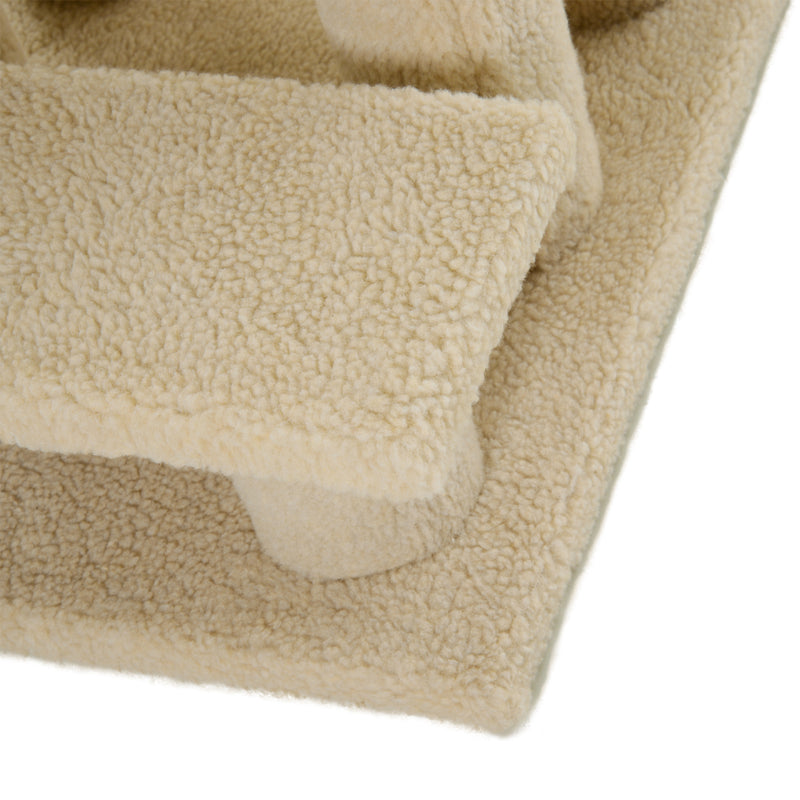 Scaletta per Animali Domestici 4 Gradini 63,5x43x60 cm  Beige-8