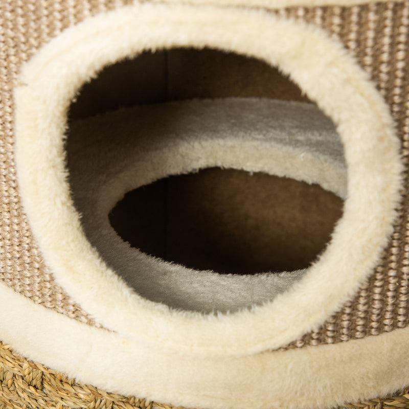 Cuccia per Gatti Tiragraffi a Torre Ø37,5x70 cm con Corda in Sisal  Marrone-9