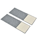 Set 2 Tiragraffi per Gatti 130x45 cm per Divano in Sisal e Poliestere Grigio-1