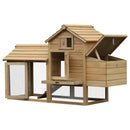 Pollaio da Giardino per 2 Galline 150,5x54x87 cm in Legno-1