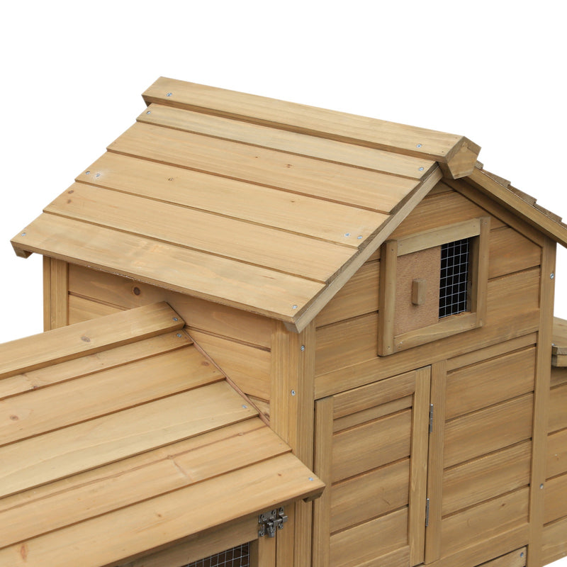 Pollaio da Giardino per 2 Galline 150,5x54x87 cm in Legno-8