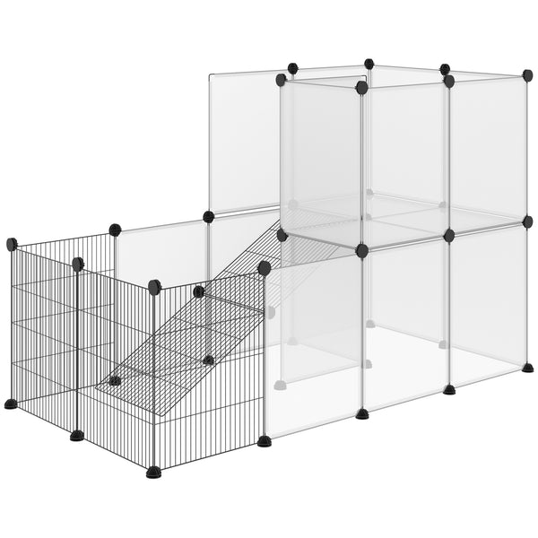 Modulares Gehege für Kaninchen und Kleintiere aus Stahl und schwarzem Harz prezzo