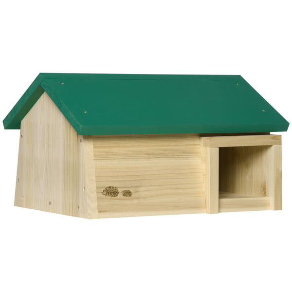 Outdoor-Igelhaus 47 x 34,2 x 27 cm aus Tannenholz mit grünem Dach acquista