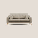 Divano 3 Posti 206x95x91 cm Danish in Tessuto Beige-3