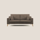 Divano 3 Posti 186x95x91 cm Danish in Tessuto Marrone-3