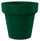 Vaso Ø80x72 cm in Resina Arkema POT S Verde Scuro