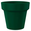 Vaso Ø80x72 cm in Resina Arkema POT S Verde Scuro-1