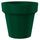 Vaso Ø135x125 cm in Resina Arkema POT L Verde Scuro