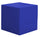 Pouf da Giardino 50x50 cm in Resina Arkema Iris Pouf Blue