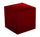 Pouf da Giardino 50x50 cm con Cuscino in Resina Arkema Iris Comfort Ruby