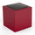 Pouf da Giardino 50x50 cm con Cuscino in Resina Arkema Iris Comfort Cherry