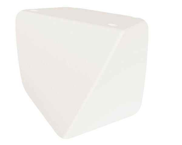 sconto Pouf da Giardino 45x45 cm in Resina Arkema Twisty Pouf Bianco