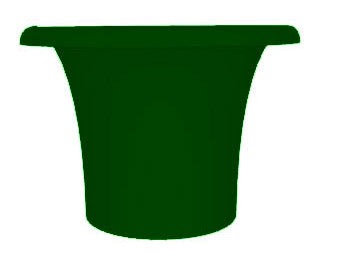 sconto Vaso Ø72x50 cm in Resina Arkema Tummy Vase Verde Scuro