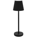 Lampada da Tavolo Portatile Ø11,2x36,5 cm in Acrilico e Metallo Nero-1