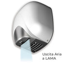 Asciugamani Elettrico con Fotocellula 1100W Vama Ecoflow ABS 1100 Bianco-2