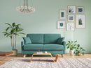 Divano Letto 3 Posti 180x94x97 cm Edgar in Tessuto Verde Acqua-4