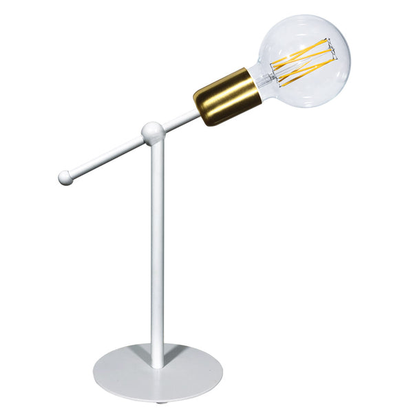 prezzo Lampe 1xE27 Gestell Weißgold Satiniert E-Energy Elvira