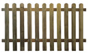 Steccato Recinzione da Giardino con Tavoletta 180x100 cm in Legno-1