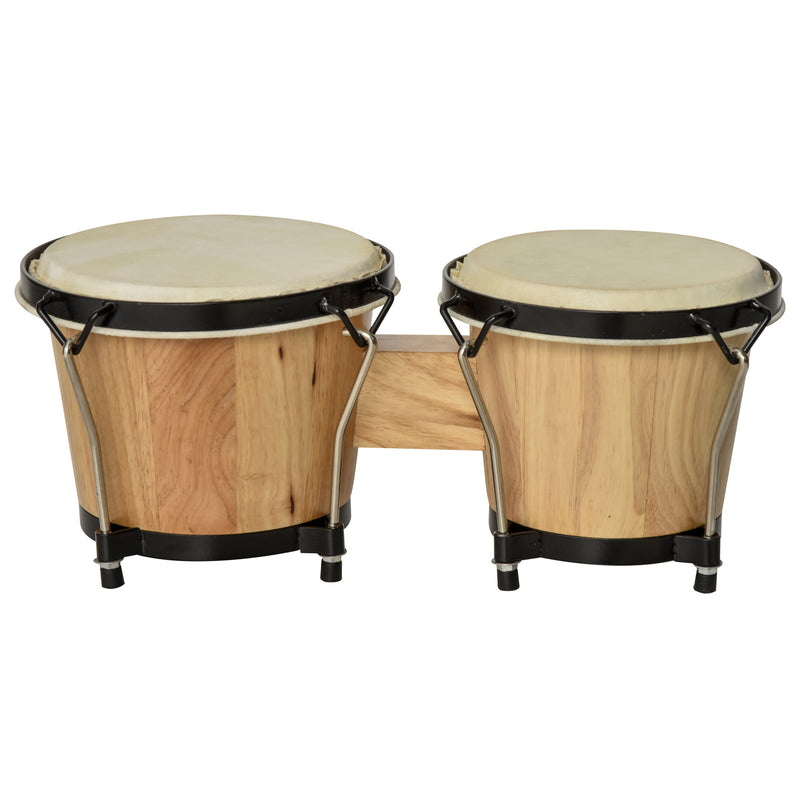 Bongo Set 7" e 8" in Legno con Custodia -7