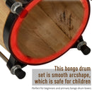 Bongo Set 7" e 8" in Legno con Custodia -8