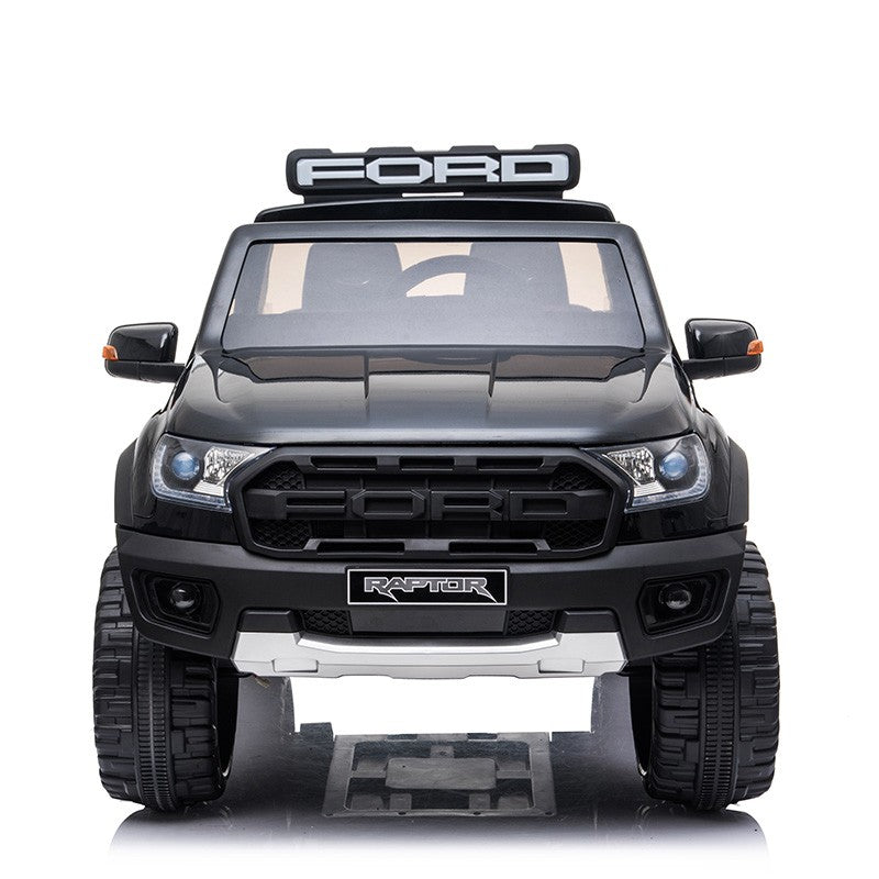 Macchina Elettrica per Bambini 2 posti 12V Ford Ranger Raptor Nera-3