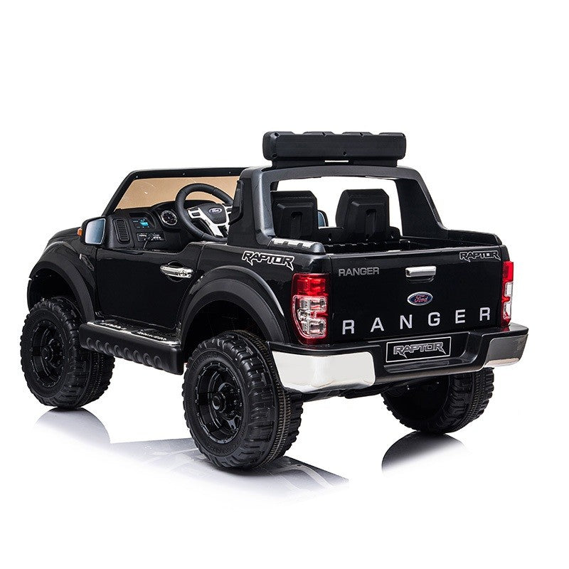 Macchina Elettrica per Bambini 2 posti 12V Ford Ranger Raptor Nera-4