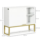 Mobiletto da Bagno 60x20x51 cm in MDF Bianco-3