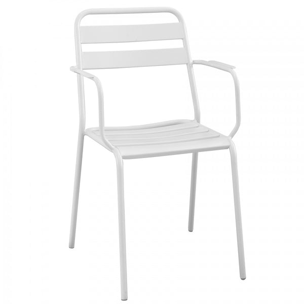 Stapelbarer Sessel Bristol 51 x 52 x 81 h cm aus weißem Stahl prezzo