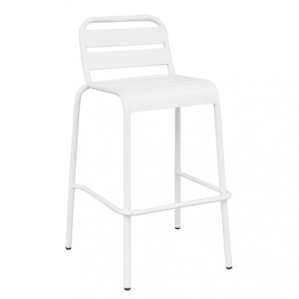 Vega Hoher Hocker 50x51x95 h cm aus weißem Stahl acquista