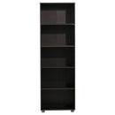 Libreria 5 Ripiani 60x30x189 cm in Legno MDF Marrone Scuro-3