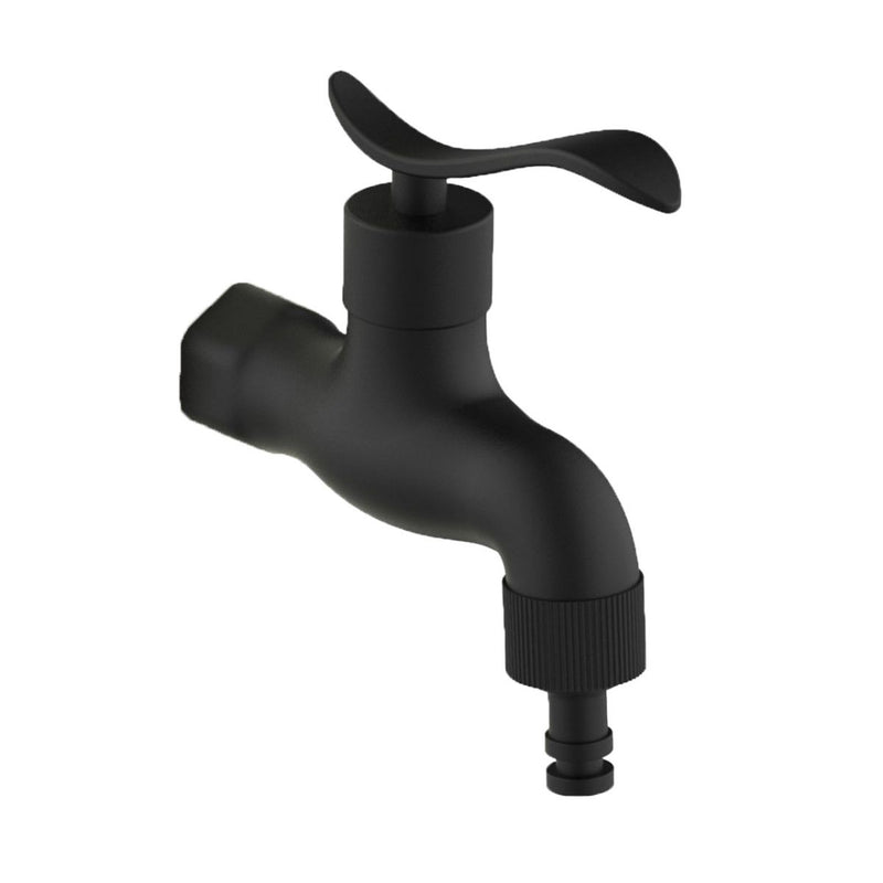 Fontana da Giardino Rubinetto con Attacchi Rapidi Sined Acqua Nero-5